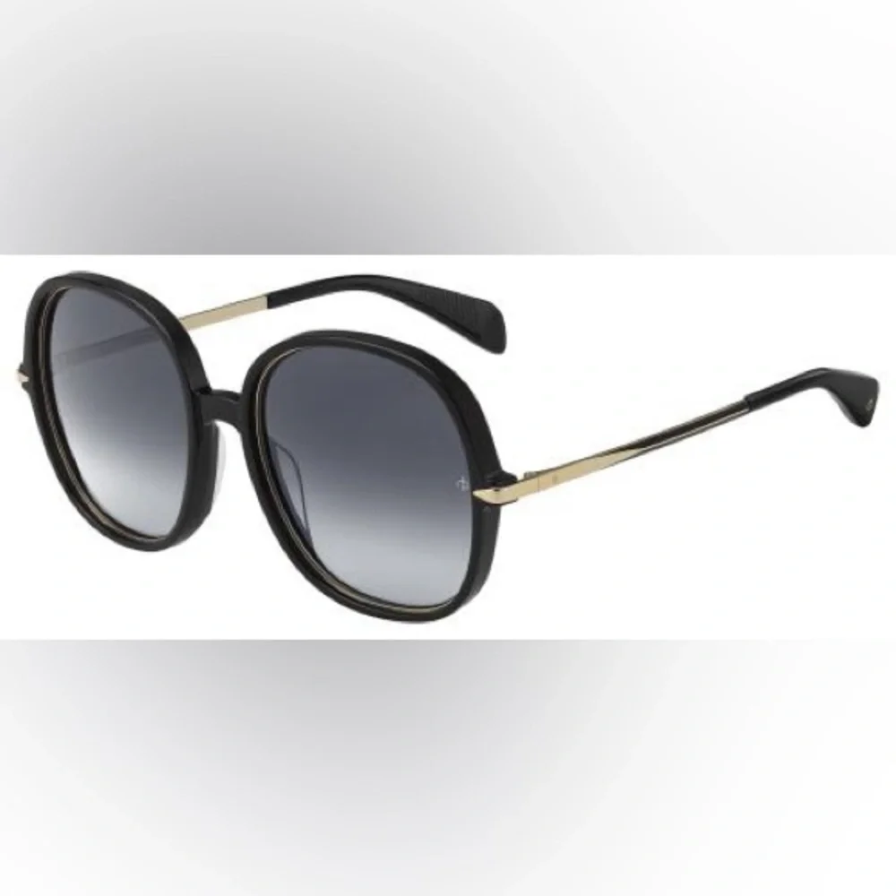RARE rag & bone 1031/G/S Oversized Round Sunglasses NWT Full Set